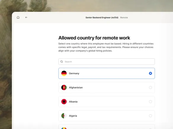 TalentGleam AI job description generator drafting a complete job ad