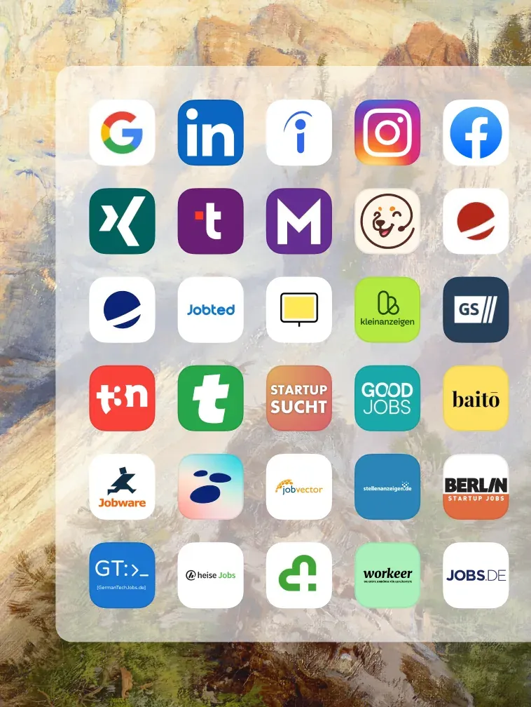 Access to over 250+ premium job platforms.