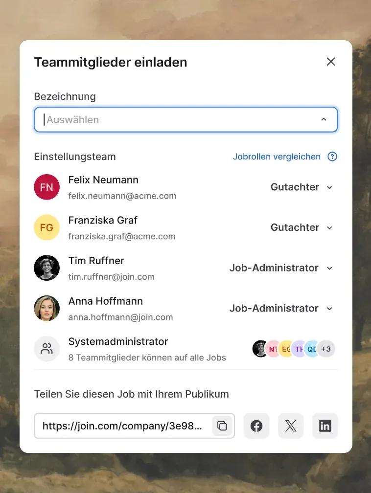 Rollen & Berechtigungen von Anfang an.