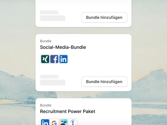 TalentGleam-Rechnung für bezahlte Platzierungen mit einem Preis auf oder unter dem Direktkaufpreis der Jobbörse