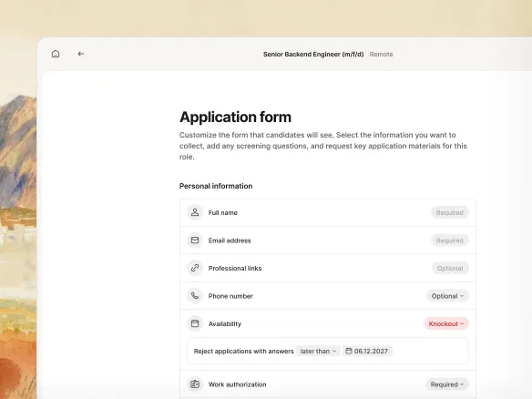 Auto-tag settings in TalentGleam showing candidates routed by source board and screening-question pass/fail