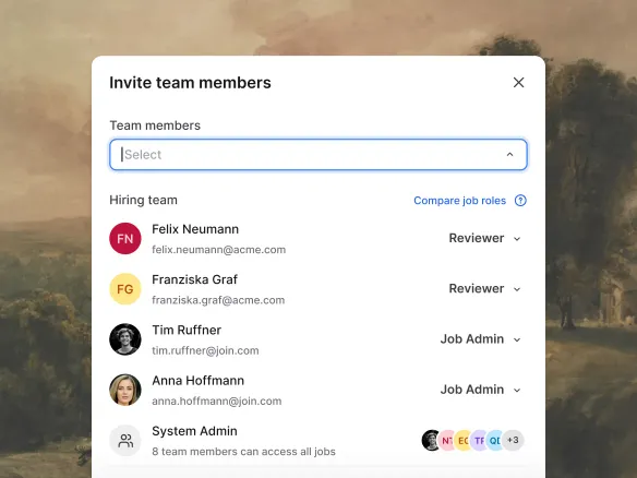 TalentGleam roles and permissions two-tier access model